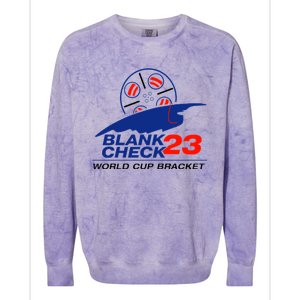 Blank Check 23 Cup Bracket Colorblast Crewneck Sweatshirt