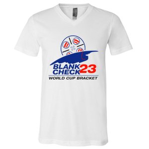 Blank Check 23 Cup Bracket V-Neck T-Shirt