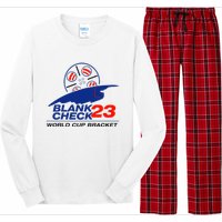 Blank Check 23 Cup Bracket Long Sleeve Pajama Set