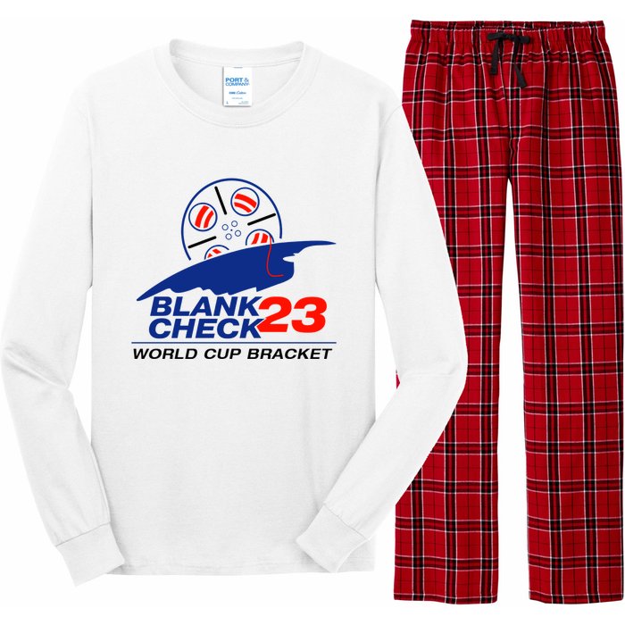 Blank Check 23 Cup Bracket Long Sleeve Pajama Set