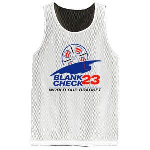 Blank Check 23 Cup Bracket Mesh Reversible Basketball Jersey Tank