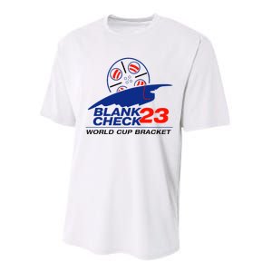 Blank Check 23 Cup Bracket Performance Sprint T-Shirt