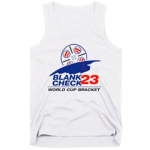 Blank Check 23 Cup Bracket Tank Top