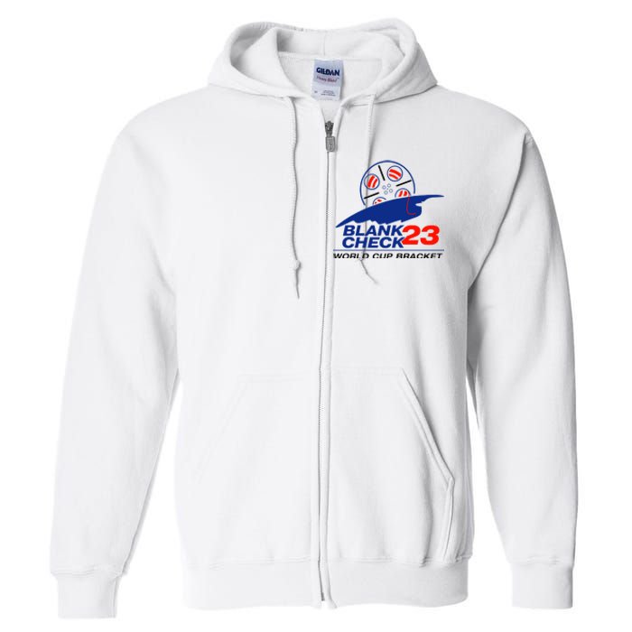 Blank Check 23 Cup Bracket Full Zip Hoodie