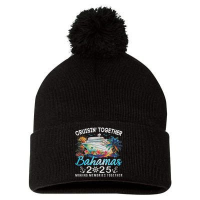 Bahamas Cruise 2025 Family Matching Cruise Bahamas Vacation Pom Pom 12in Knit Beanie