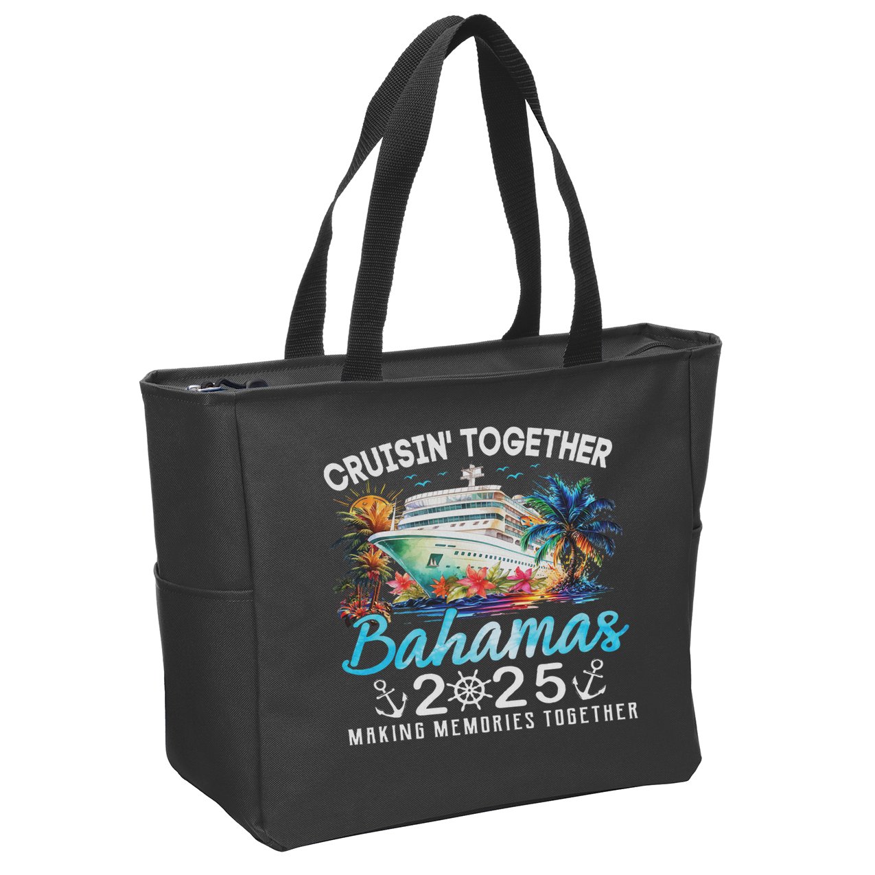 Bahamas Cruise 2025 Family Matching Cruise Bahamas Vacation Zip Tote Bag