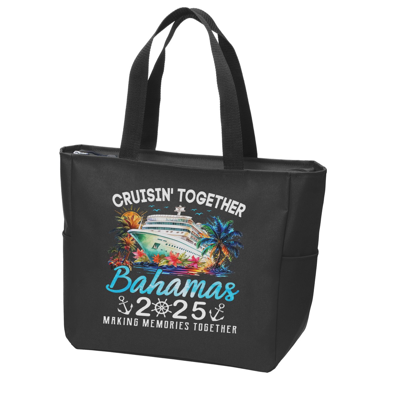 Bahamas Cruise 2025 Family Matching Cruise Bahamas Vacation Zip Tote Bag