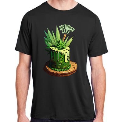 Birthday Cake 420 Cannabis Culture Stoner Weed Strain Adult ChromaSoft Performance T-Shirt