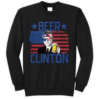 Beer Clinton 4th Of July Drinking President Bill Clinton Sweatshirt