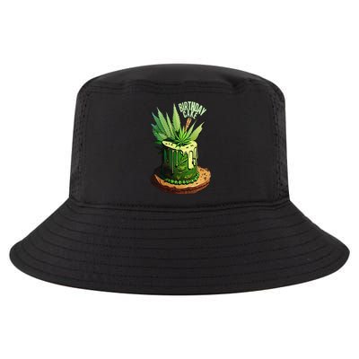 Birthday Cake 420 Cannabis Culture Stoner Weed Strain Cool Comfort Performance Bucket Hat