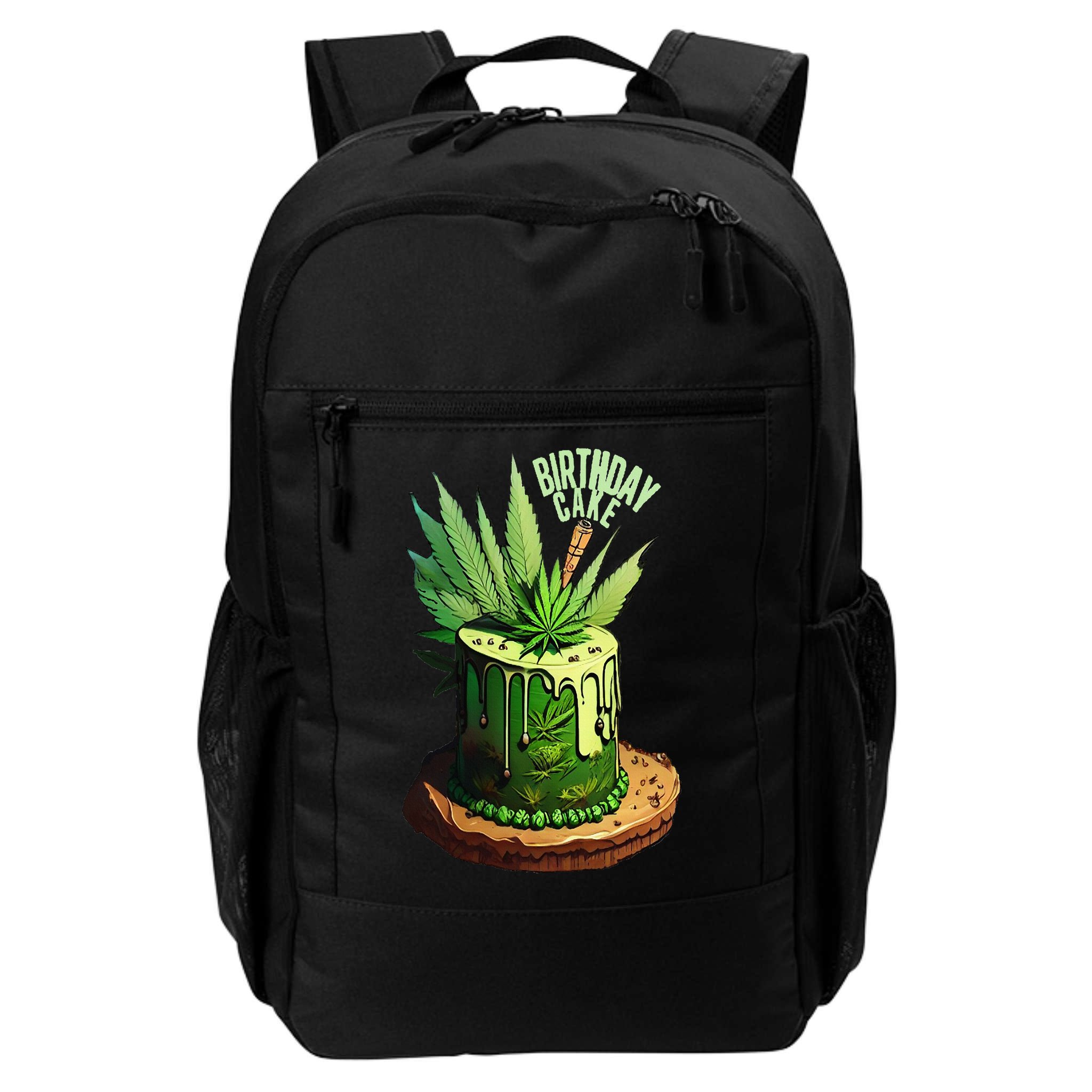 Birthday Cake 420 Cannabis Culture Stoner Weed Strain Backpack