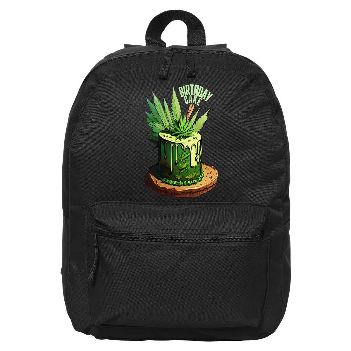 Birthday Cake 420 Cannabis Culture Stoner Weed Strain 16 in Basic Backpack