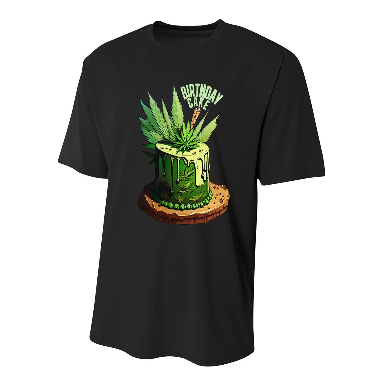 Birthday Cake 420 Cannabis Culture Stoner Weed Strain Youth Performance Sprint T-Shirt