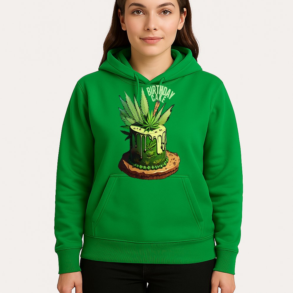 Birthday Cake 420 Cannabis Culture Stoner Weed Strain Hoodie