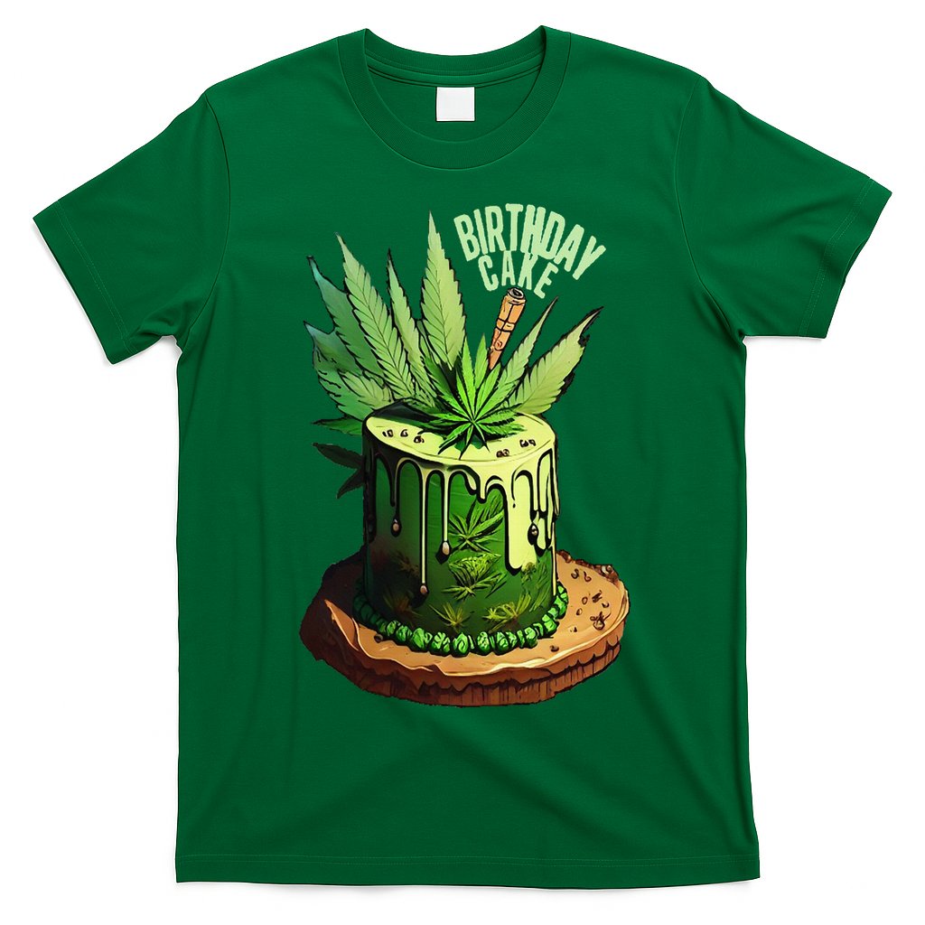 Birthday Cake 420 Cannabis Culture Stoner Weed Strain T-Shirt