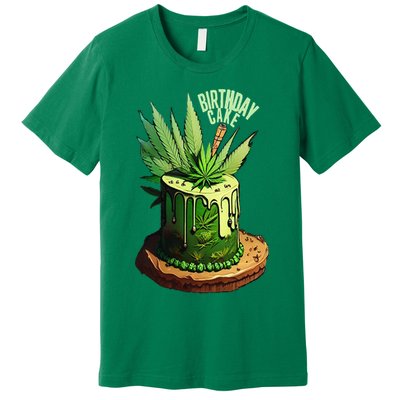 Birthday Cake 420 Cannabis Culture Stoner Weed Strain Premium T-Shirt