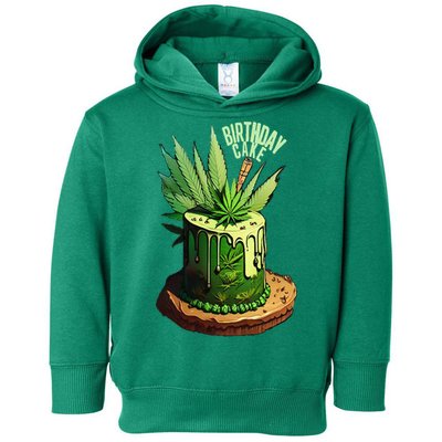 Birthday Cake 420 Cannabis Culture Stoner Weed Strain Toddler Hoodie
