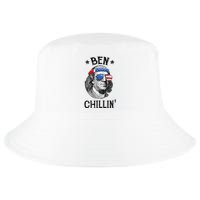 Ben Chillin 4th of July Ben Franklin USA Independence Flag Cool Comfort Performance Bucket Hat