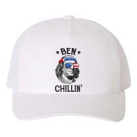 Ben Chillin 4th of July Ben Franklin USA Independence Flag Yupoong Adult 5-Panel Trucker Hat