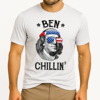 Ben Chillin 4th of July Ben Franklin USA Independence Flag Performance Shirt