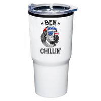 Ben Chillin 4th of July Ben Franklin USA Independence Flag Tumbler