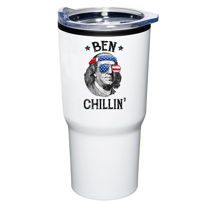 Ben Chillin 4th of July Ben Franklin USA Independence Flag Tumbler