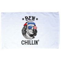 Ben Chillin 4th of July Ben Franklin USA Independence Flag Microfiber Hand Towel