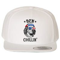 Ben Chillin 4th of July Ben Franklin USA Independence Flag Wool Snapback Cap