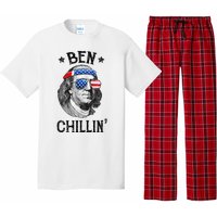 Ben Chillin 4th of July Ben Franklin USA Independence Flag Pajama Set