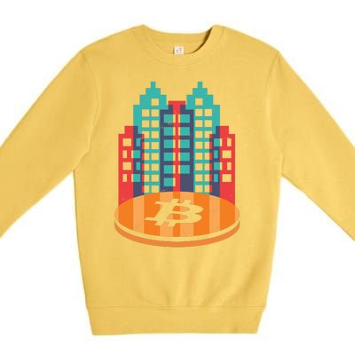 Bitcoin City Premium Crewneck Sweatshirt