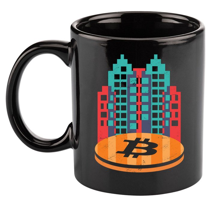 Bitcoin City 11oz C Handle Ceramic Mug