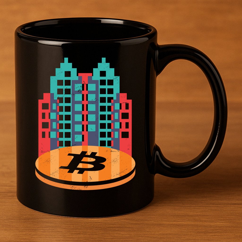 Bitcoin City 11oz C Handle Ceramic Mug