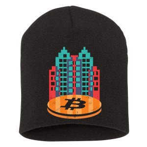 Bitcoin City Short Acrylic Beanie