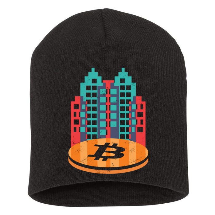 Bitcoin City Short Acrylic Beanie