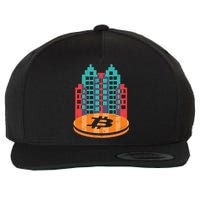 Bitcoin City Wool Snapback Cap