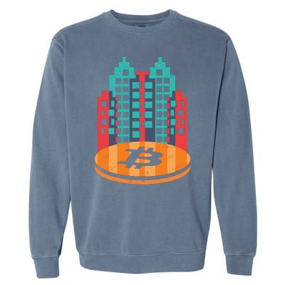 Bitcoin City Garment-Dyed Sweatshirt