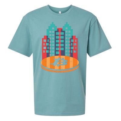 Bitcoin City Sueded Cloud Jersey T-Shirt