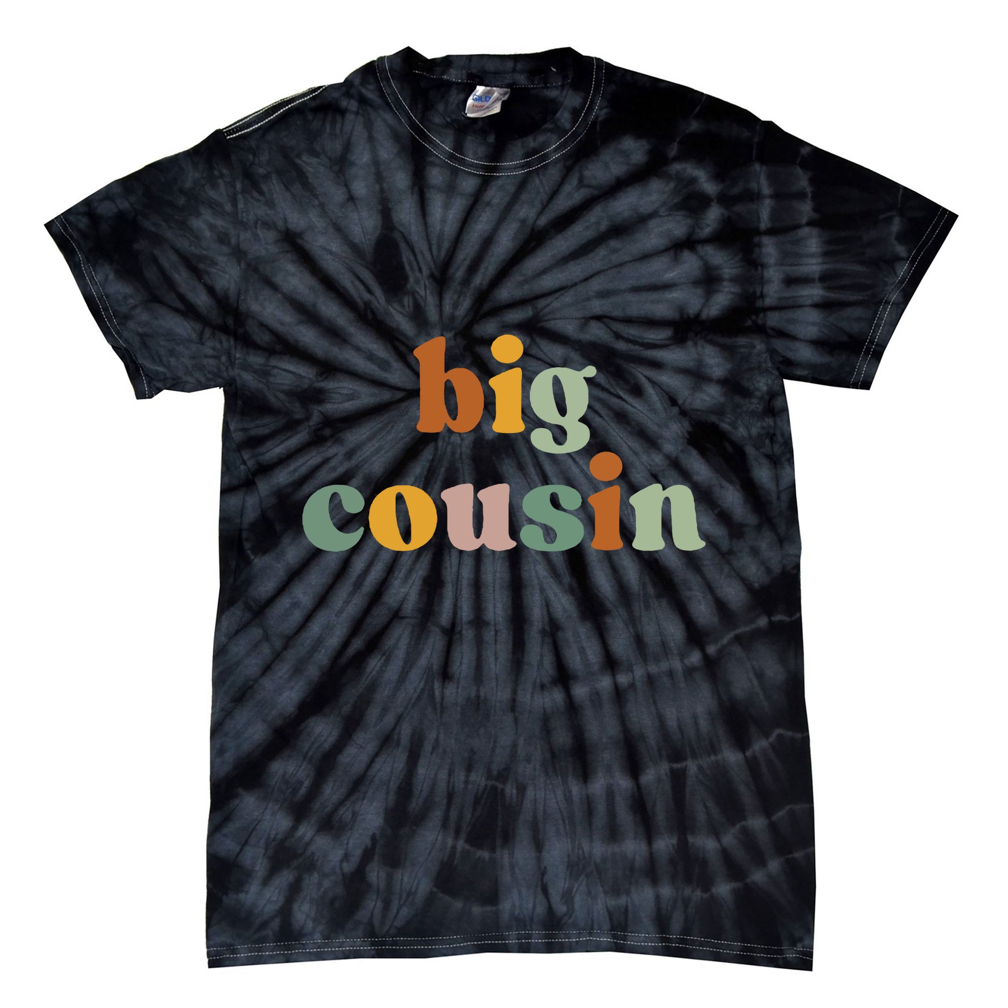 Big Cousin Announcement Tie-Dye T-Shirt
