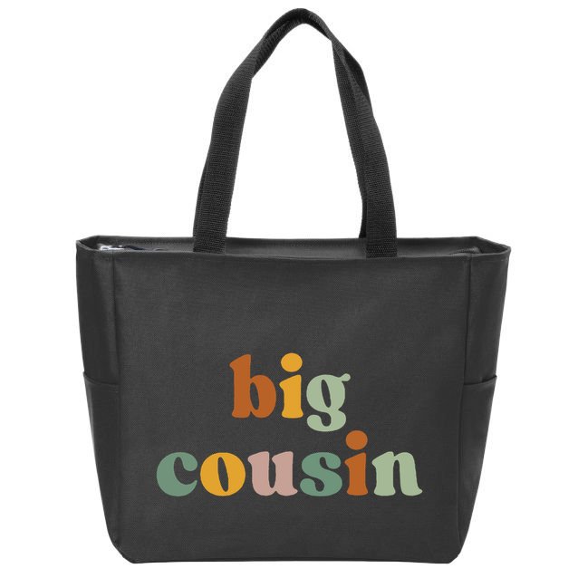 Big Cousin Announcement Zip Tote Bag