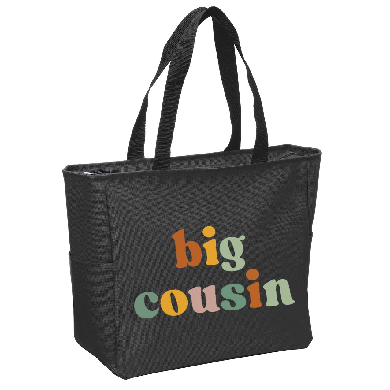 Big Cousin Announcement Zip Tote Bag