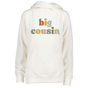 Big Cousin Announcement Womens Funnel Neck Pullover Hood