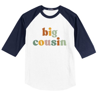 Big Cousin Announcement Baseball Sleeve Shirt