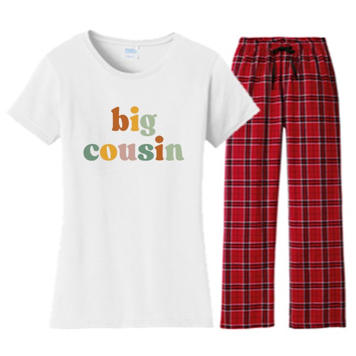 Big Cousin Announcement Women's Flannel Pajama Set