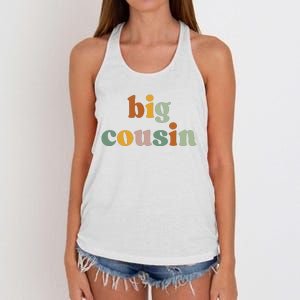 Big Cousin Announcement Women's Knotted Racerback Tank