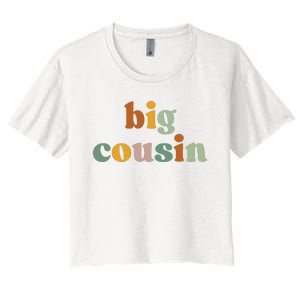 Big Cousin Announcement Women's Crop Top Tee