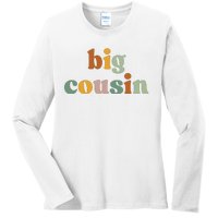 Big Cousin Announcement Ladies Long Sleeve Shirt