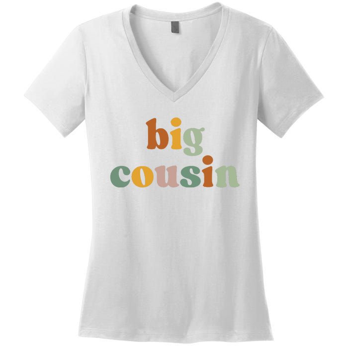 Big Cousin Announcement Women's V-Neck T-Shirt