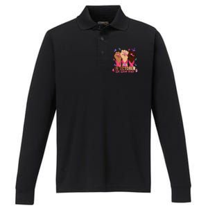 Breast Cancer Awareness Month In October We Wear 2024 Performance Long Sleeve Polo