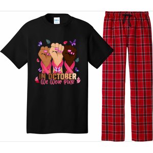 Breast Cancer Awareness Month In October We Wear 2024 Pajama Set