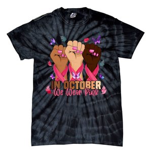 Breast Cancer Awareness Month In October We Wear 2024 Tie-Dye T-Shirt